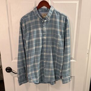 RSVLTS Light Blue and White Plaid Button Down Shirt